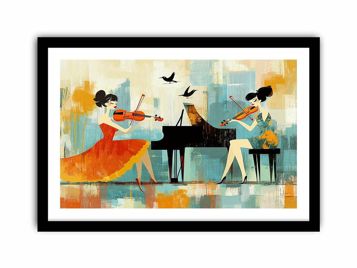 Fiddle Canvas Painting 