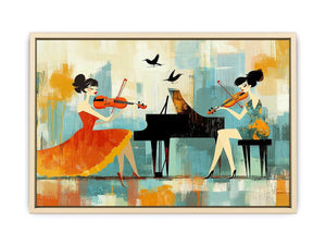 Fiddle Canvas Painting 