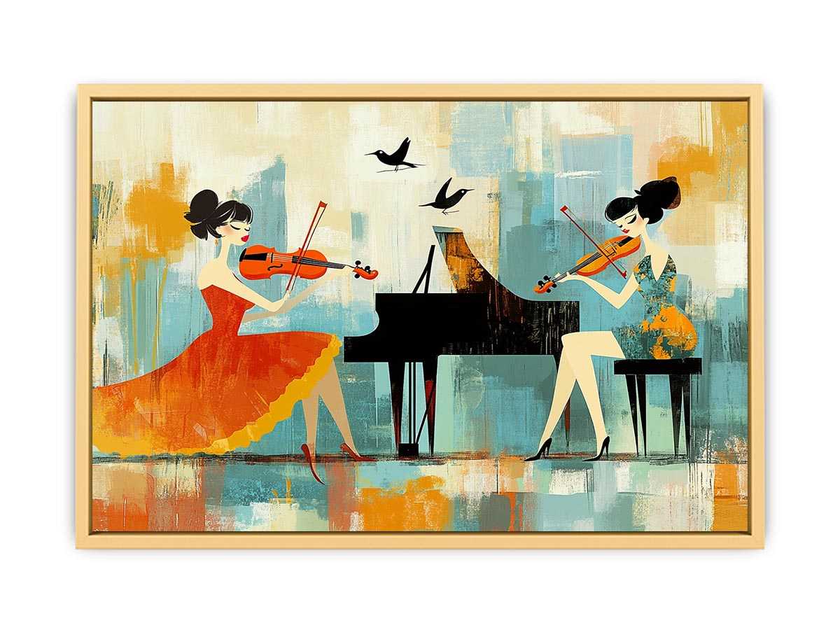 Fiddle Canvas Painting 