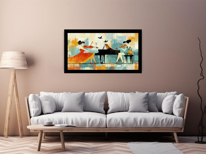 Fiddle Canvas Painting 