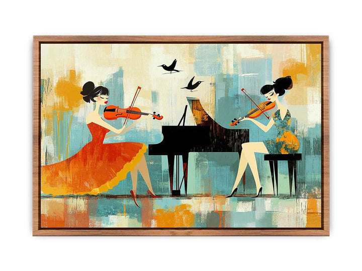 Fiddle Canvas Painting 