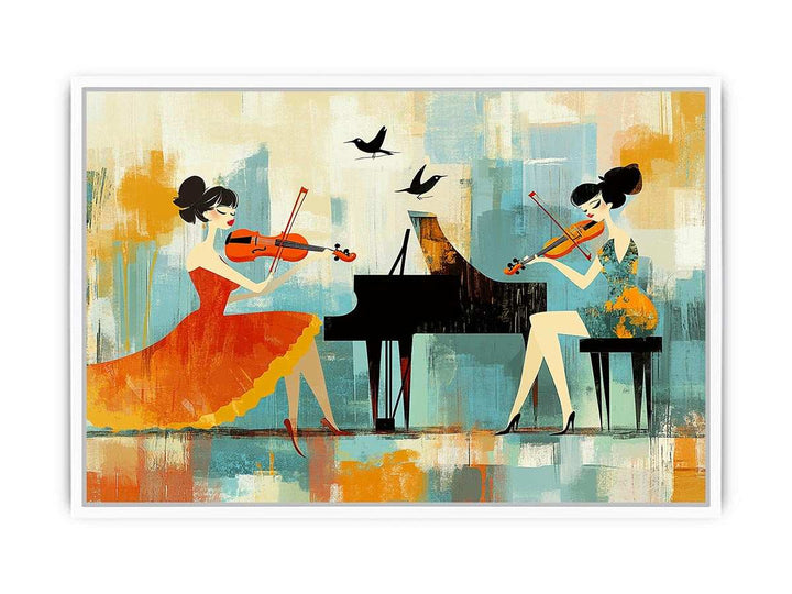 Fiddle Canvas Painting 