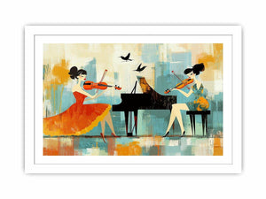 Fiddle Canvas Painting 