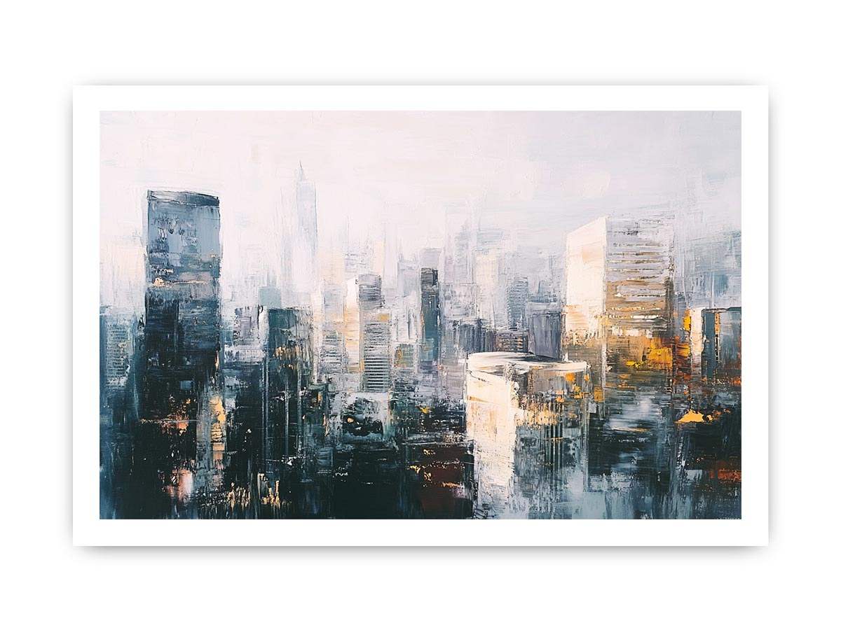 Cityscape Canvas Painting 