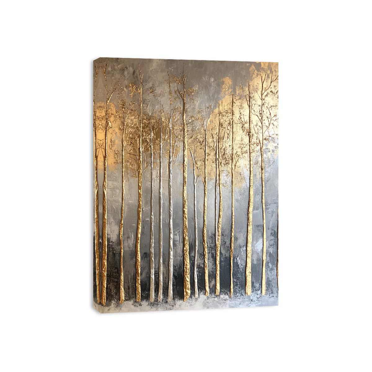Gold Tree Canvas Painting 
