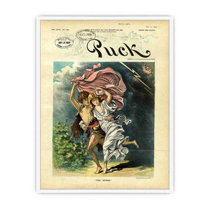  The Storm cartoon version Framed Print