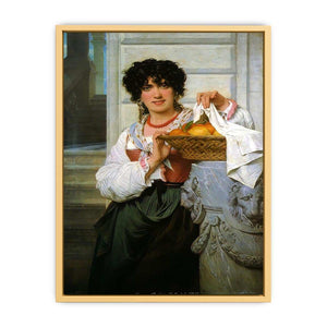 Pisan Girl with Basket of Oranges and Lemons Streched canvas