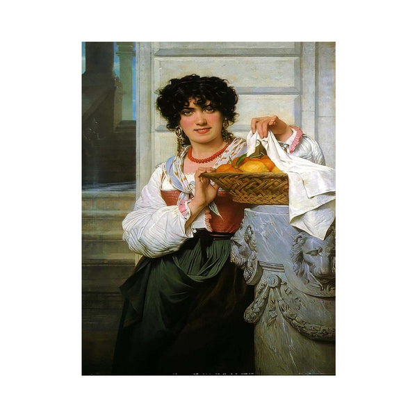 Pisan Girl with Basket of Oranges and Lemons