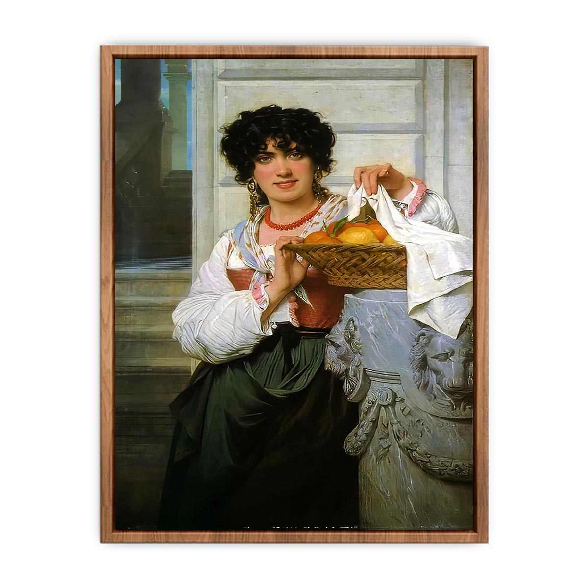 Pisan Girl with Basket of Oranges and Lemons  Poster