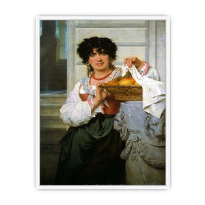 Pisan Girl with Basket of Oranges and Lemons Framed Print