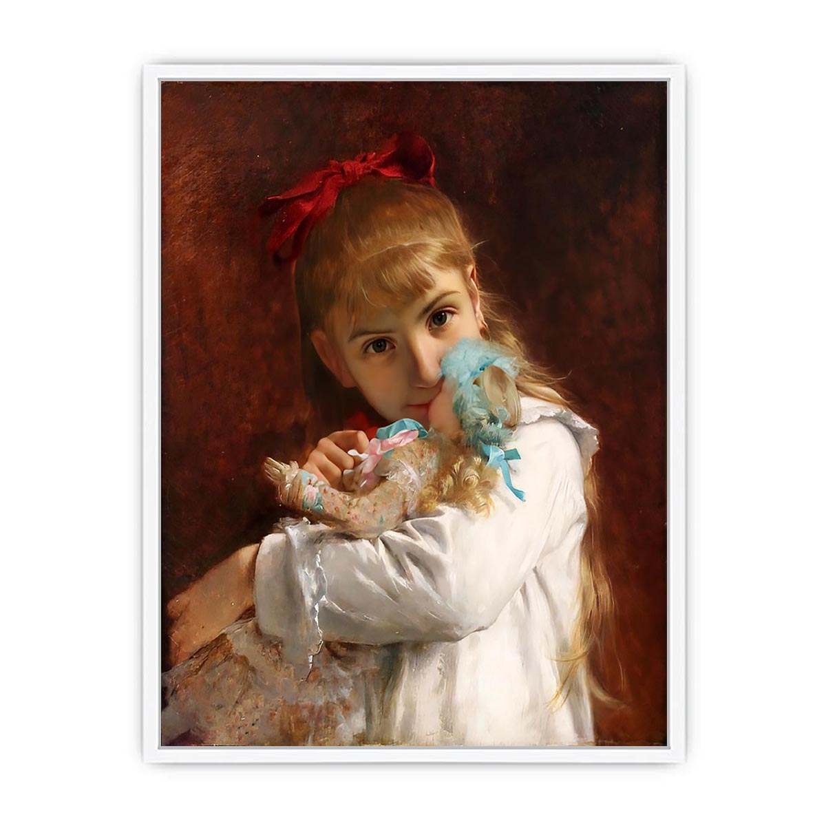 A New Doll  Painting  Framed Print
