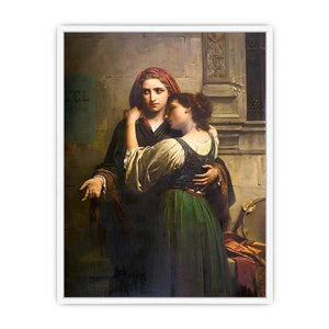 Charity for My Sister  Painting  Framed Print