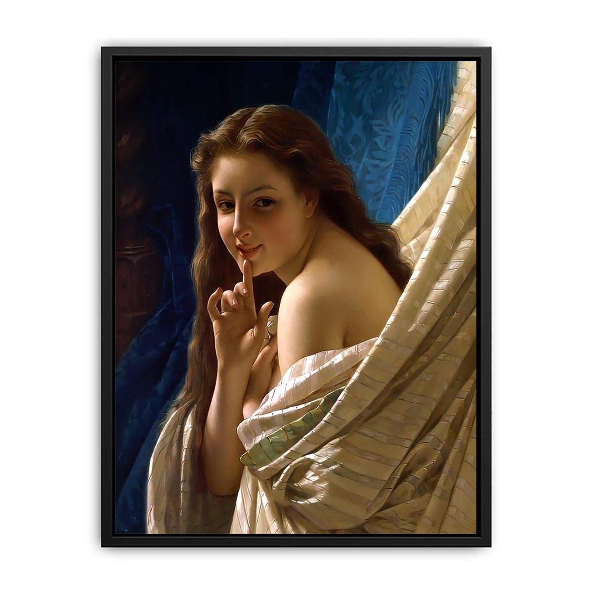 Portrait of a Young Woman  Painting  by  Pierre Auguste Cot Canvas Print