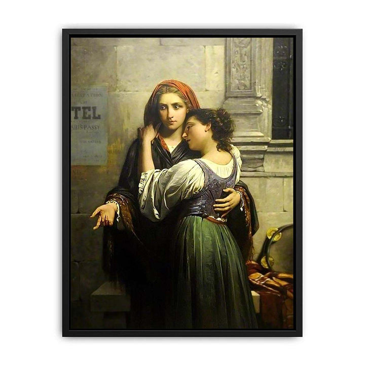 The Beggar Girls  Painting  Canvas Print