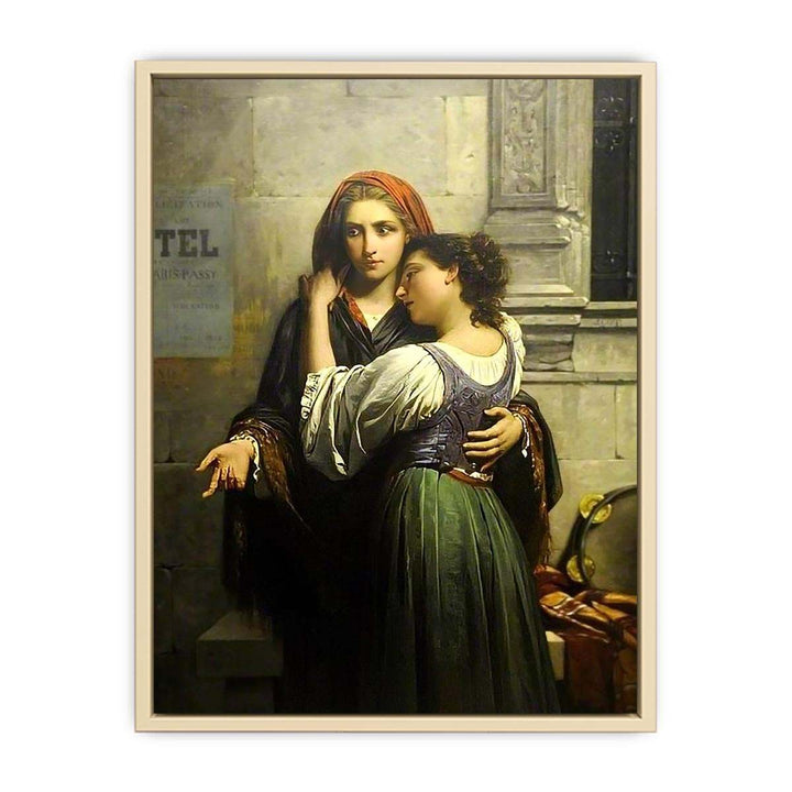The Beggar Girls  Painting   Art Print
