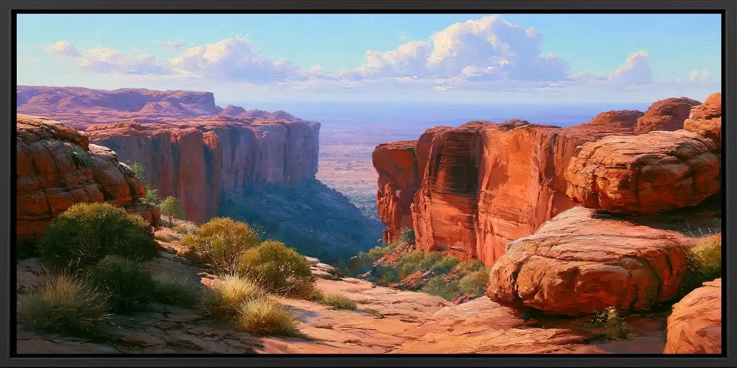 Kings Canyon Panorama Canvas Print