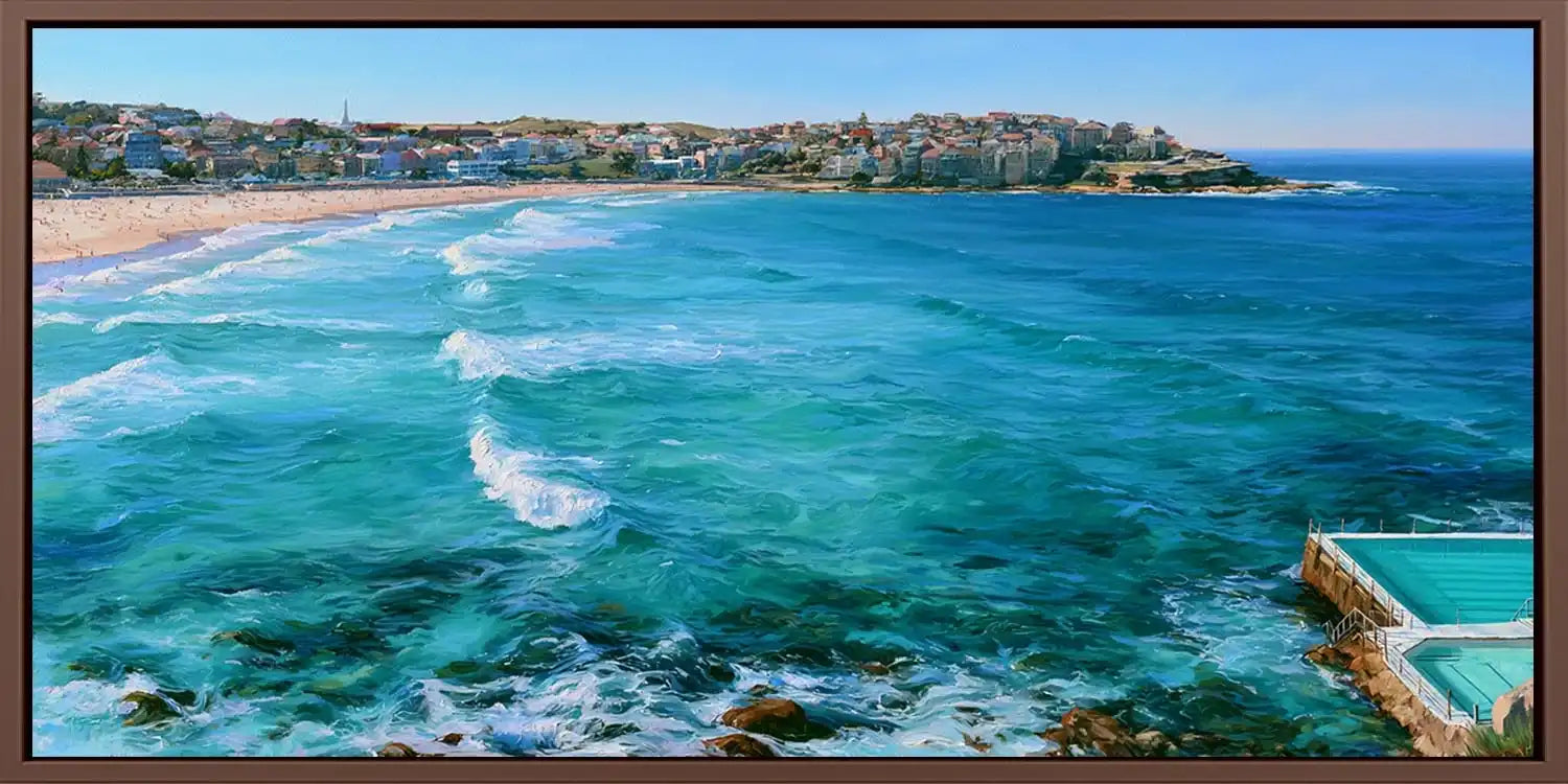 Bondi Beach Panorama Canvas Print