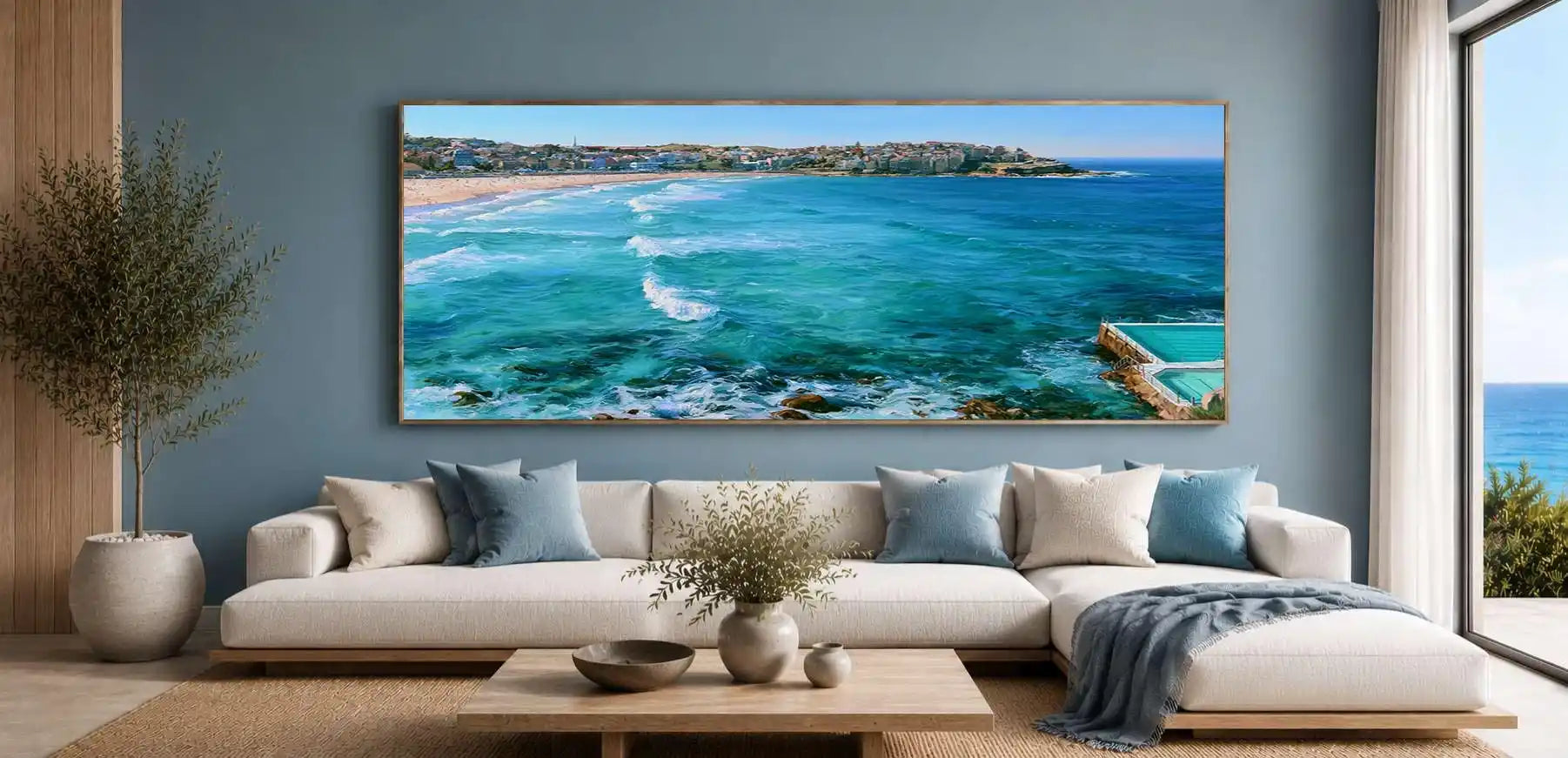 Bondi Beach Panorama Canvas Print