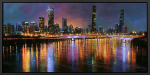 Brisbane River City Panorama Canvas Print