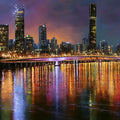 Brisbane River City Panorama Canvas Print