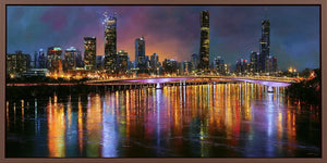 Brisbane River City Panorama Canvas Print