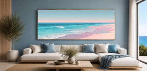 Pastel Shoreline Panoramic Canvas Print