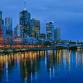 Melbourne City Skyline Panorama Canvas Print