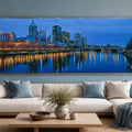Melbourne City Skyline Panorama Canvas Print