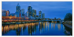 Melbourne City Skyline Panorama Canvas Print