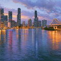 Brisbane City Lights Panorama Canvas Print