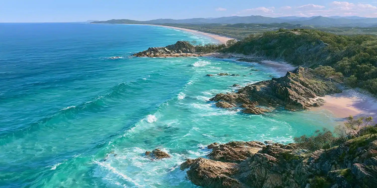 Noosa National Park Coastline Panorama