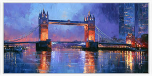 London Thames & Tower Bridge  Panorama Painting 