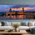 London Westminster & Big Ben Panorama Painting 