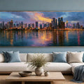 Manhattan Skyline Panorama Painting 