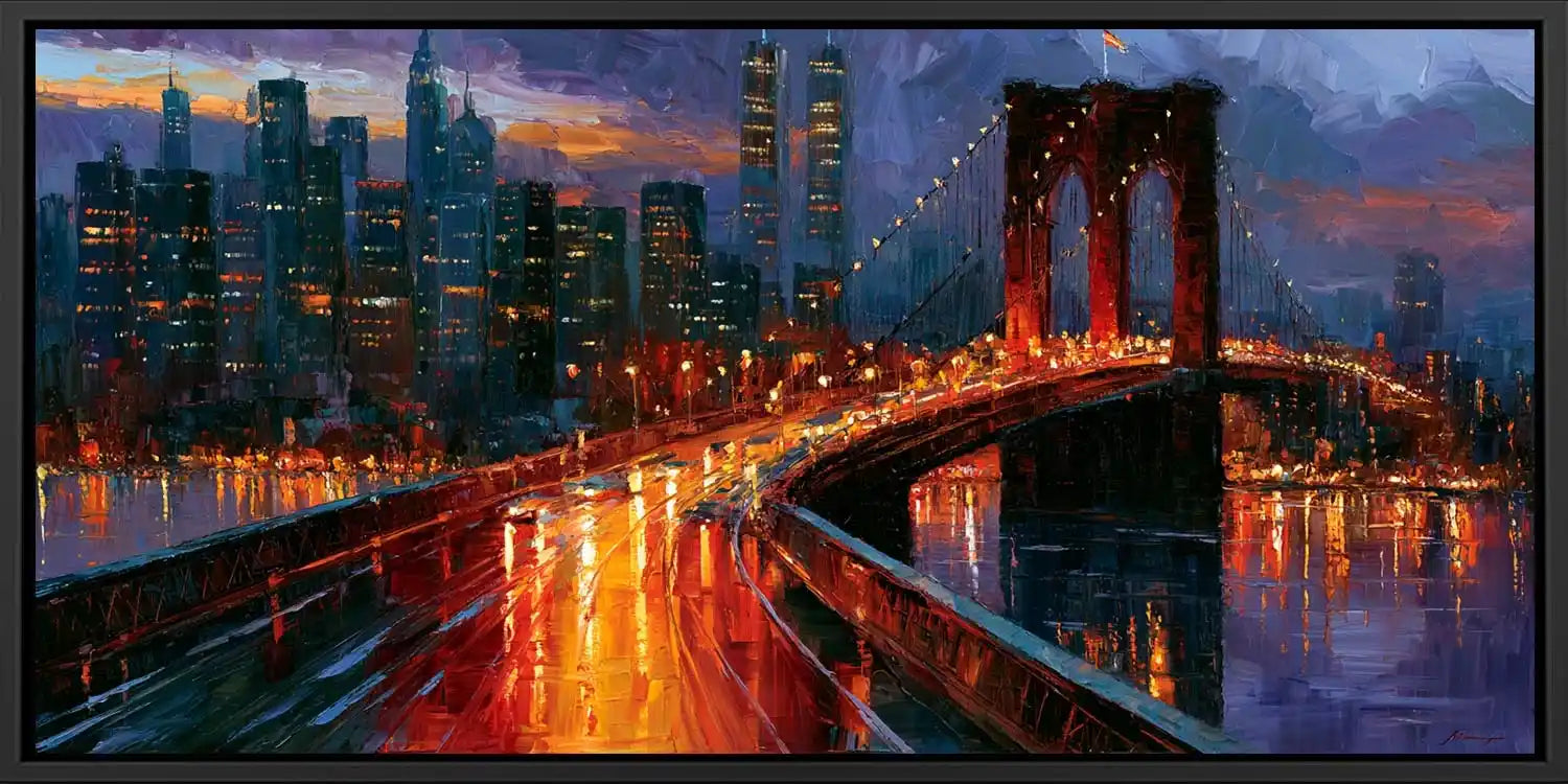  Brooklyn Bridge & Manhattan  Painting 