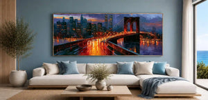  Brooklyn Bridge & Manhattan  Painting 