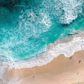 Aerial Tide Panoramic Canvas Print