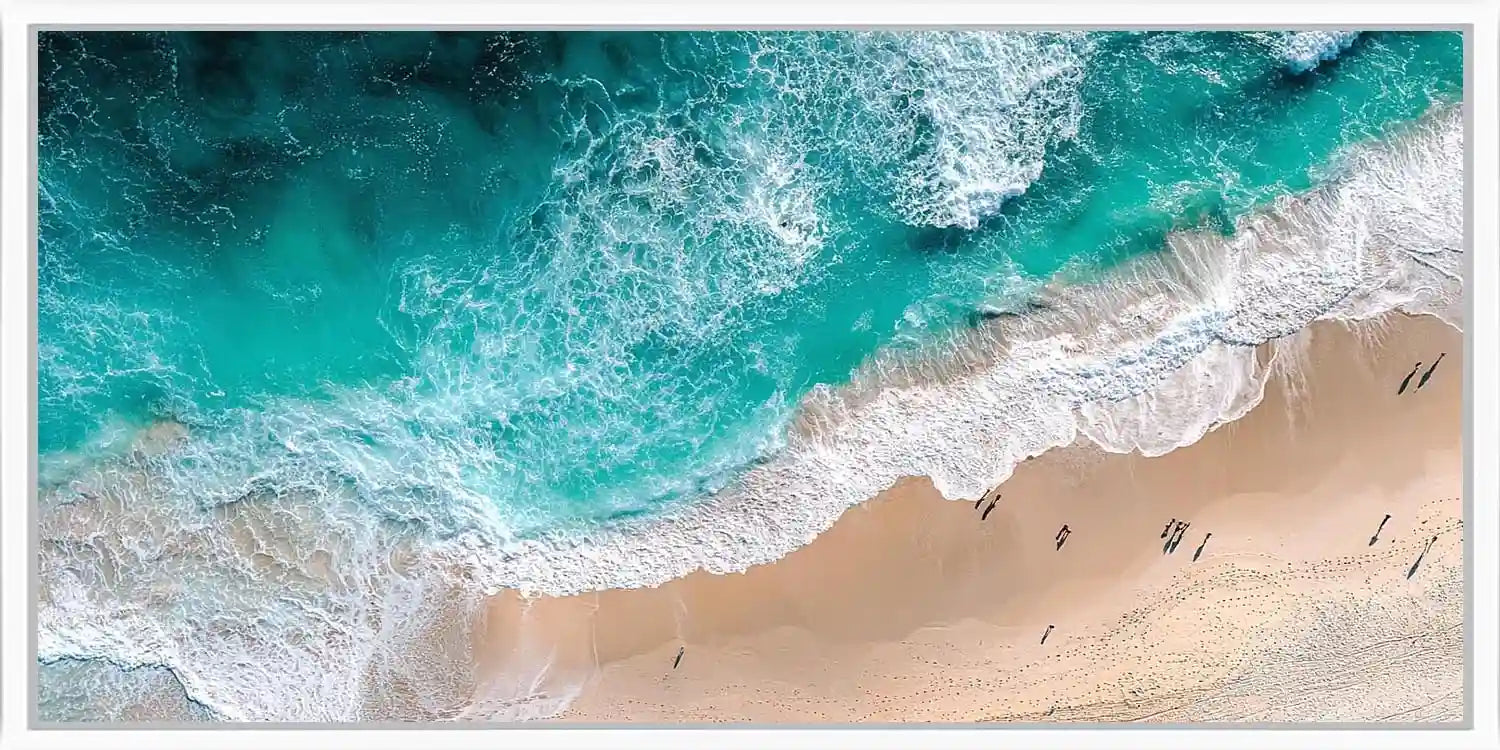 Aerial Tide Panoramic Canvas Print