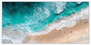 Aerial Tide Panoramic Canvas Print