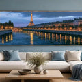 Eiffel Tower & Seine River Panoramic painting