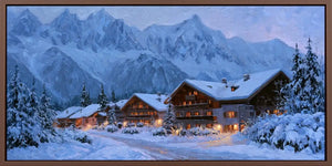 Winter Snow  Panoramic painting