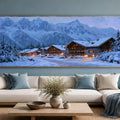 Winter Snow  Panoramic painting