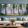 Evergreen Forest  Panoramic painting