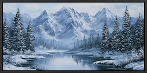 Winer Landscape Panorama Art Canvas Print