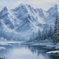 Winer Landscape Panorama Art Canvas Print