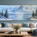 Winter landscape Panorama Canvas Print