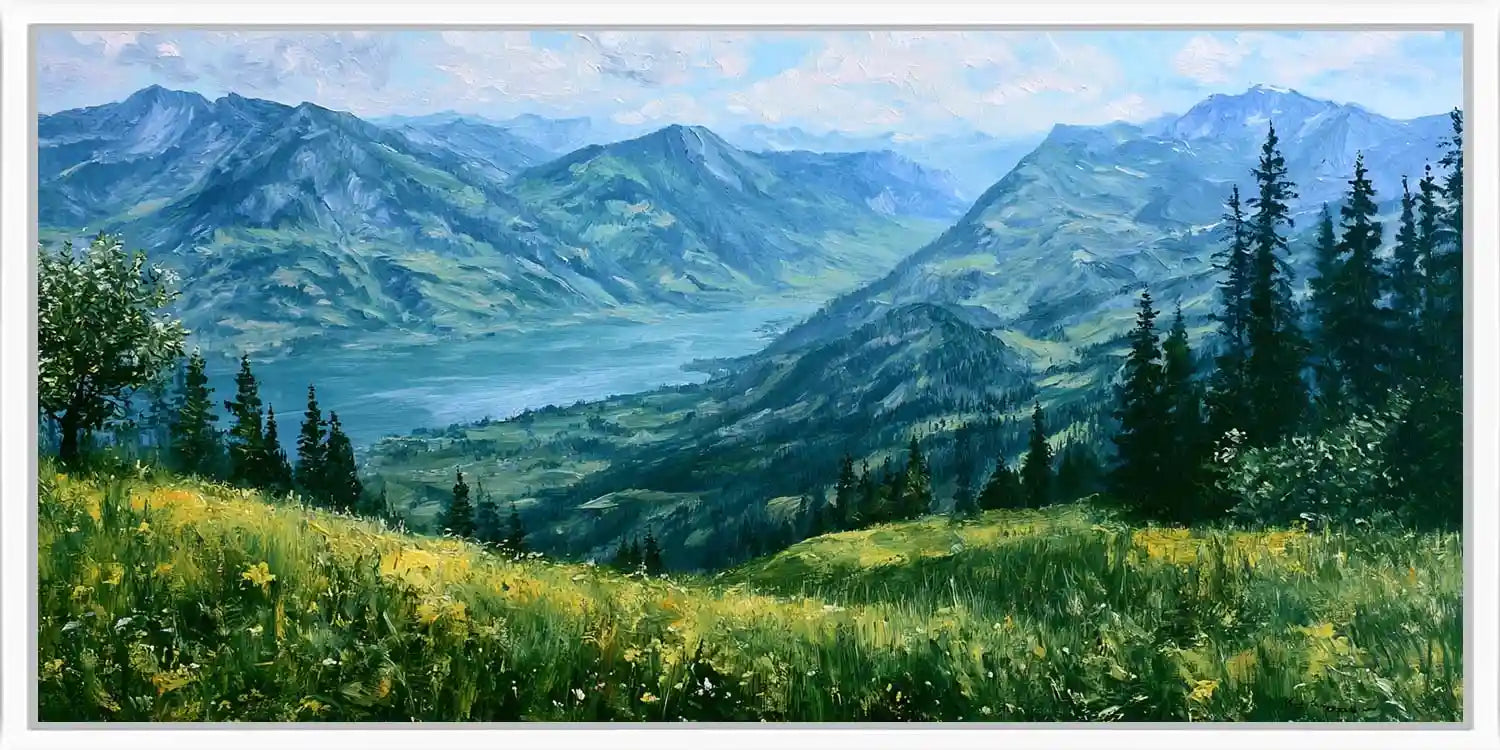 Swiss Maountains Panorama painting