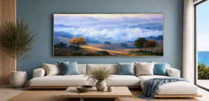 Mountain valley Panorama  Canvas Print