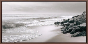Quiet Breakwater Panoramic Canvas Print