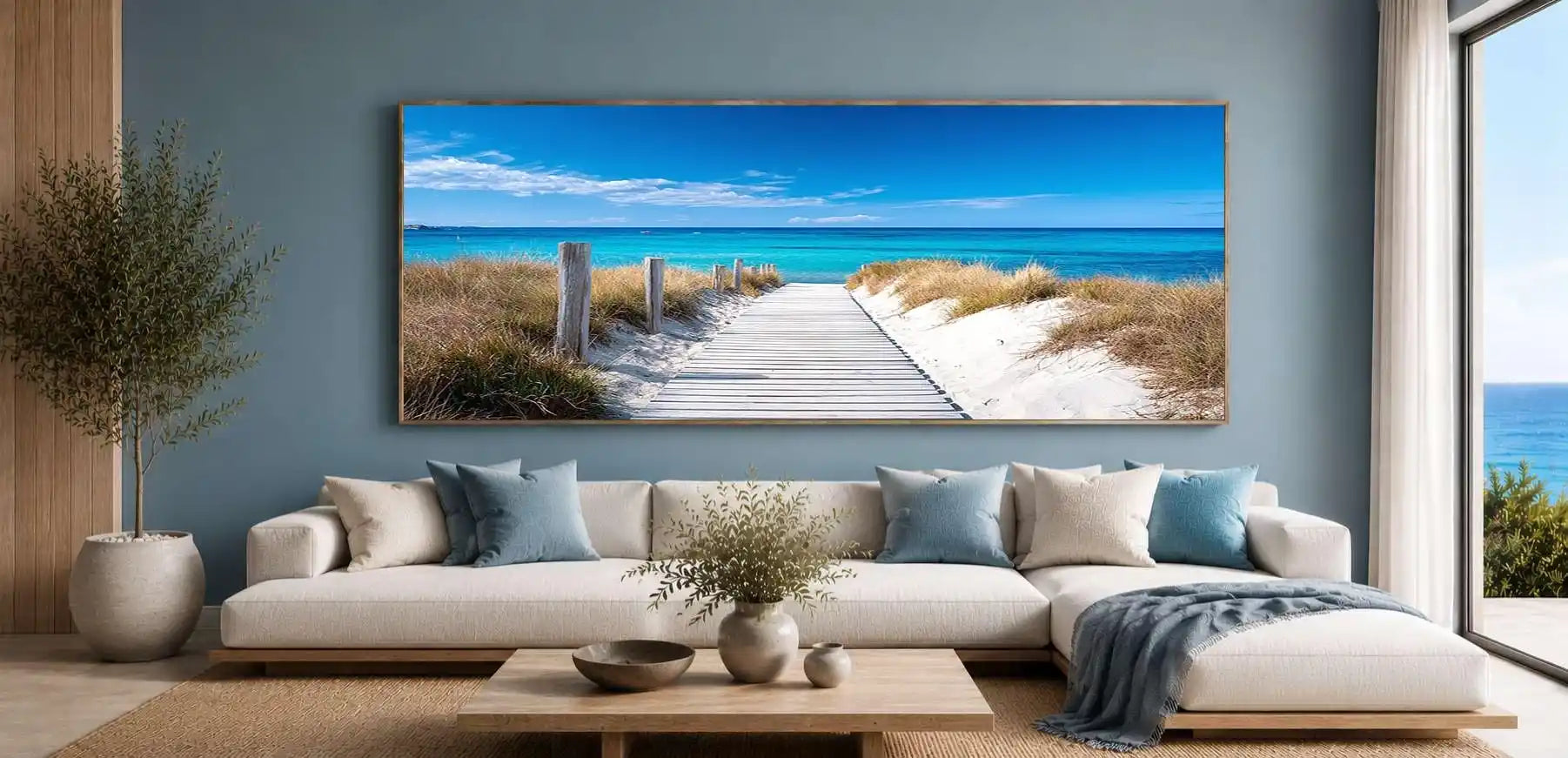 Dune Walkway Panoramic Canvas Print